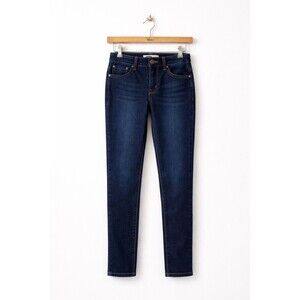 Navy Girls Skinny Jeans Size 14 Dark Wash Stretch Denim